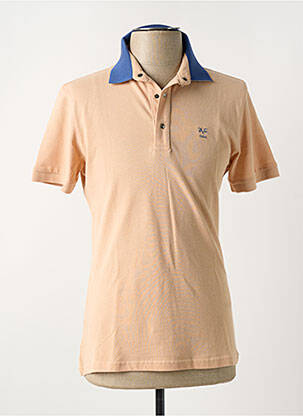 Polo stretch manches courtes beige VERSACE 1969 ABBIGLIAMENTO SPORTIVO SRL homme