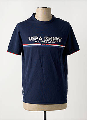 T-shirt coupe cintrée manches courtes bleu U.S. POLO ASSN homme