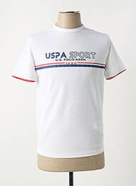 T-shirt coupe cintrée manches courtes blanc U.S. POLO ASSN homme
