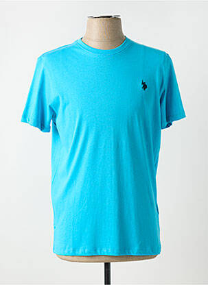 T-shirt coupe cintrée manches courtes bleu U.S. POLO ASSN homme