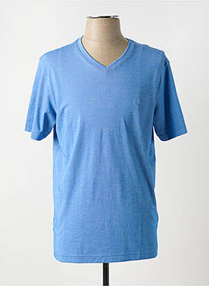 T-shirt coupe cintrée manches courtes bleu RAGMAN homme