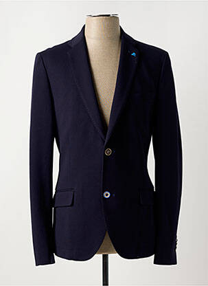 Blazer coupe cintrée bleu CROCQUER homme