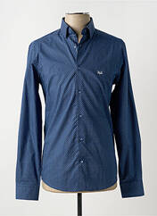 Chemise manches longues bleu VERSACE 1969 ABBIGLIAMENTO SPORTIVO SRL pour homme seconde vue