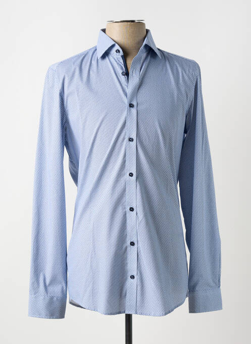 Chemise manches longues coupe cintrée bleu VENTI homme