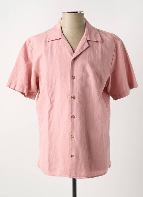 Chemise manches courtes rose CARLOS CORDOBA pour homme