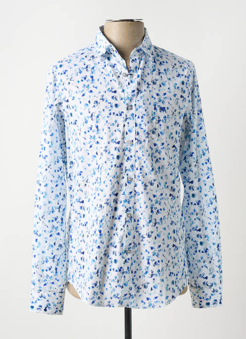 Chemise manches longues bleu 2GALGOS pour homme