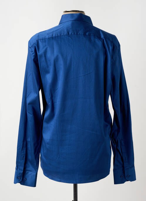 Chemise manches longues bleu VERSACE 1969 ABBIGLIAMENTO SPORTIVO SRL pour homme