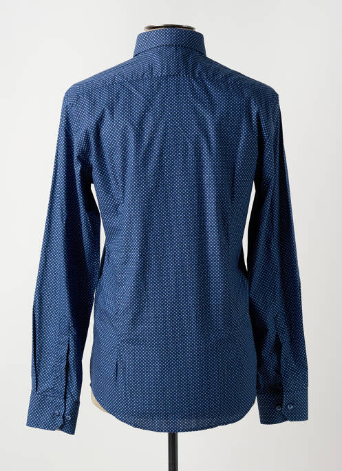 Chemise manches longues bleu VERSACE 1969 ABBIGLIAMENTO SPORTIVO SRL pour homme