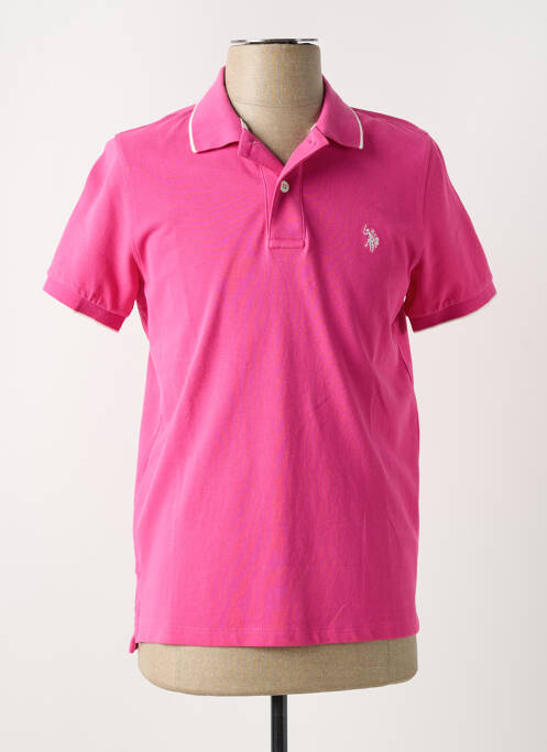 Polo rose U.S. POLO ASSN pour homme