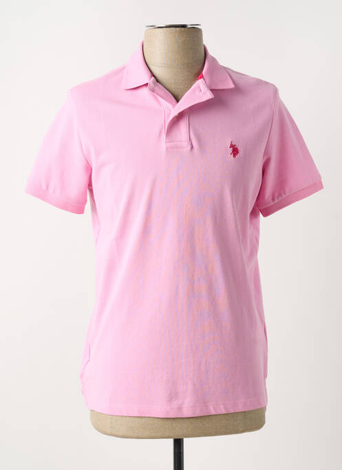 Polo rose U.S. POLO ASSN pour homme