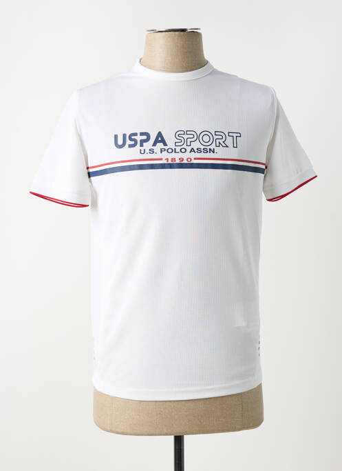 T-shirt blanc U.S. POLO ASSN pour homme