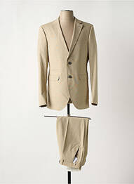 Costume de ville fermeture zippée sous rabat boutonné beige WHITE BROS. homme