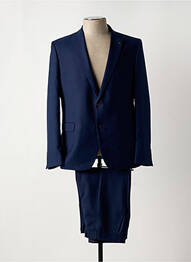 Costume de ville fermeture zippée sous rabat boutonné bleu VERSACE 1969 ABBIGLIAMENTO SPORTIVO SRL homme