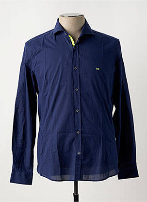 Chemise manches longues coupe cintrée bleu DO REGO & NOVOA homme