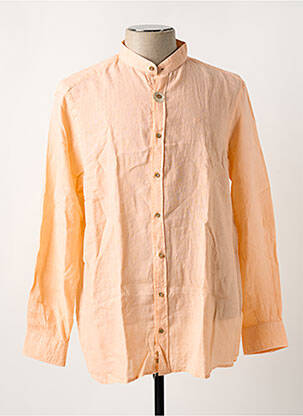 Chemise manches longues coupe droite orange CARLOS CORDOBA homme