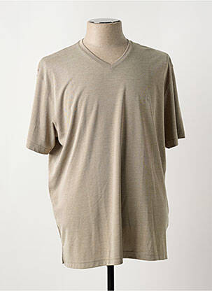 T-shirt coupe droite manches courtes marron RAGMAN homme