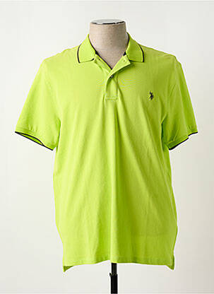 Polo coupe droite manches courtes vert U.S. POLO ASSN homme