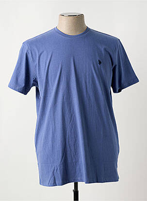 T-shirt coupe cintrée manches courtes bleu U.S. POLO ASSN homme