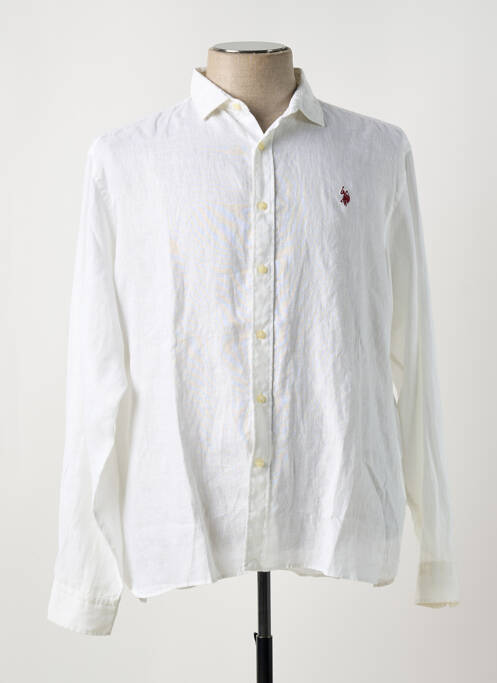 Chemise manches longues blanc U.S. POLO ASSN pour homme