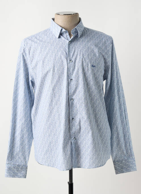 Chemise manches longues bleu 1969 pour homme