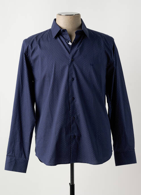 Chemise manches longues bleu 1969 pour homme