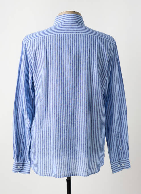 Chemise manches longues bleu CROCQUER pour homme