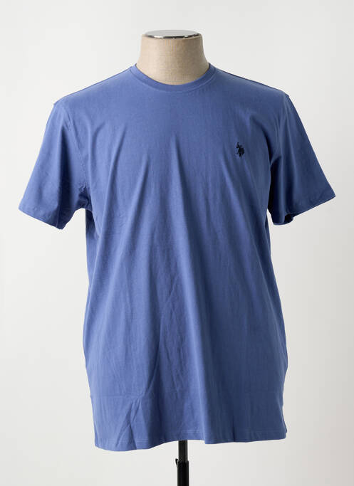 T-shirt bleu U.S. POLO ASSN homme
