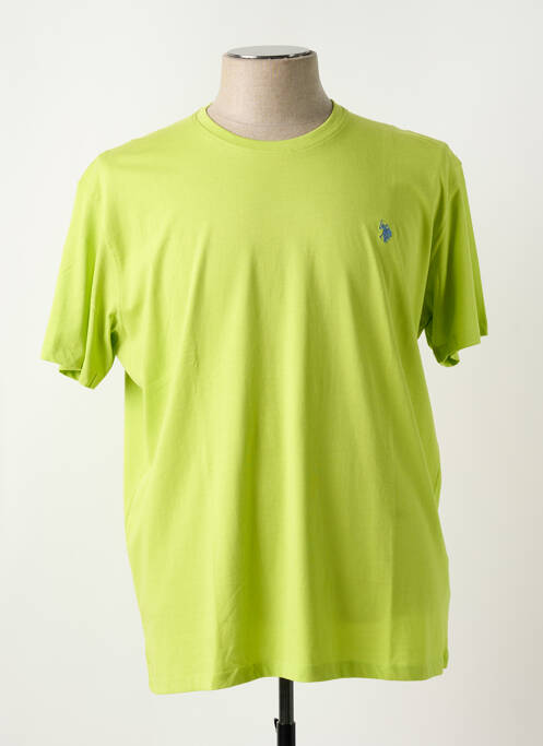 T-shirt vert U.S. POLO ASSN pour homme