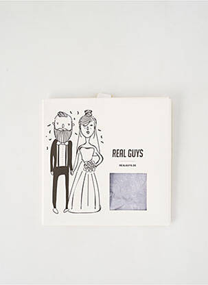 Foulard imprimé fantaisie gris REAL GUYS homme