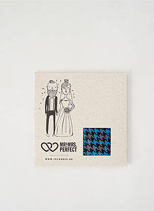 Foulard imprimé fantaisie bleu MR&MRS PERFECT homme