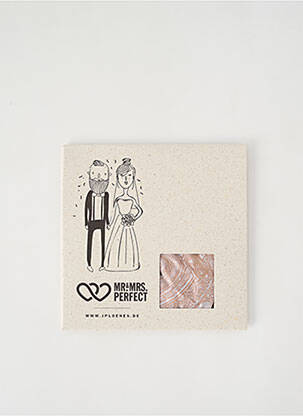 Foulard effet matière satinée marron MR&MRS PERFECT homme