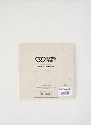 Foulard effet matière satinée marron MR&MRS PERFECT homme