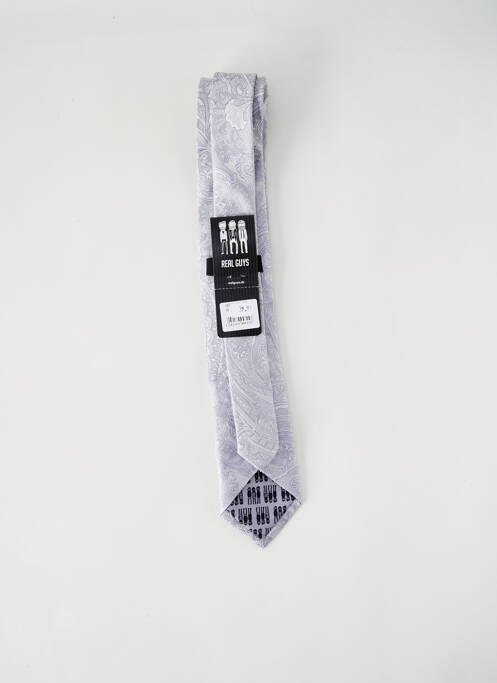 Cravate argent REAL GUYS pour homme