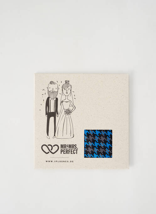 Foulard bleu MR&MRS PERFECT pour homme