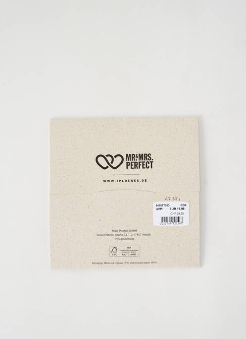 Foulard bleu MR&MRS PERFECT pour homme