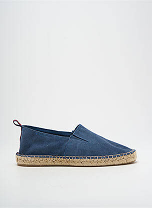 Espadrilles nubuck bout rond bleu COCKTAIL homme