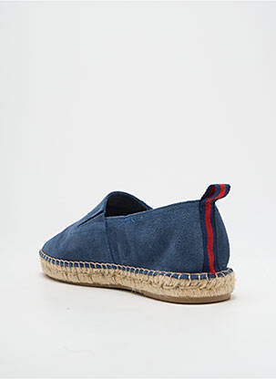 Espadrilles nubuck bout rond bleu COCKTAIL homme