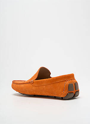 Mocassins voute plantaire bout carré orange COCKTAIL homme