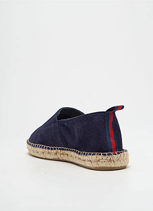 Espadrilles nubuck bout rond bleu COCKTAIL homme