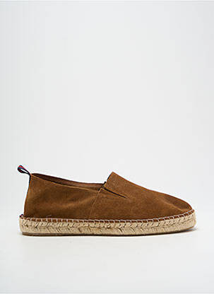 Espadrilles nubuck bout rond marron COCKTAIL homme