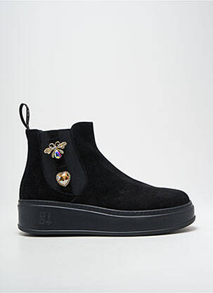 Bottines/boots nubuck talon de 4 à 6cm noir GIO+ femme