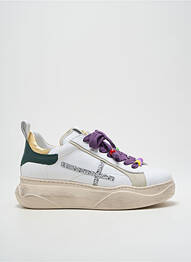 Baskets matière lisse talon de 4 à 6cm blanc GIO+ femme