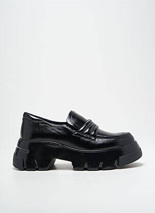 Mocassins matière lisse talon de 7 à 9cm noir JEANNOT femme