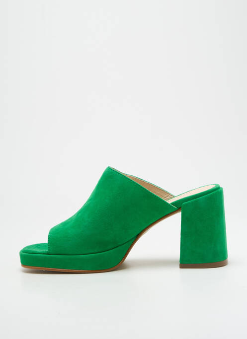 Mules/Sabots vert ROSEMETAL pour femme