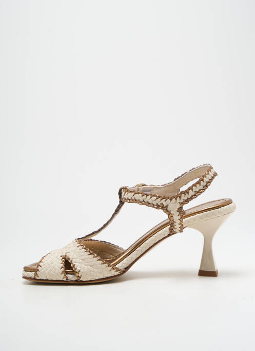 Sandales/Nu pieds beige PONS QUINTANA pour femme