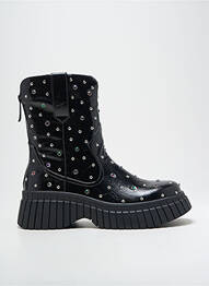 Bottines/boots tissage satiné talon de 4 à 6cm noir NOA HARMON femme