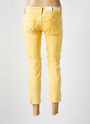 Pantalon 7/8 taille élastique jaune SALSA femme
