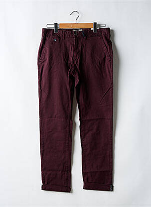 Pantalon chino stretch taille normale violet GARCIA homme