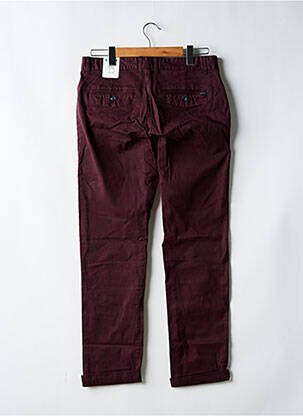 Pantalon chino stretch taille normale violet GARCIA homme