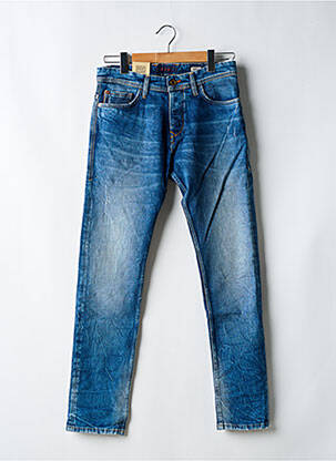 Jeans coupe slim fermeture boutonnée sur le devant taille normale bleu SALSA homme